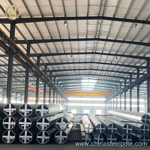 Galvanized Octagonal Steel Pole For Electric Power